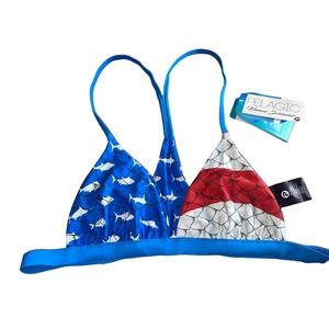 Pelagic Reversible American Print Bikini Top